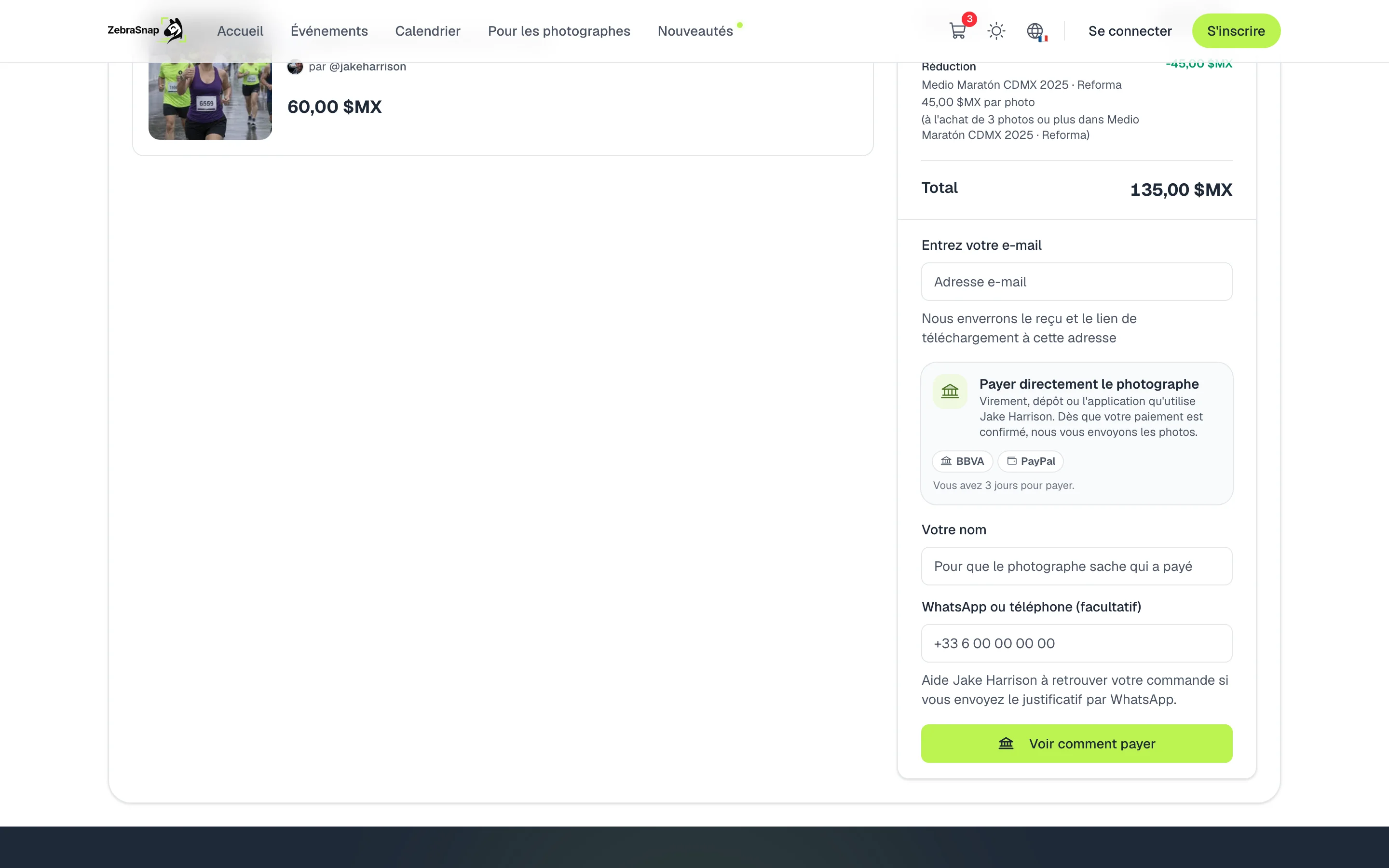 Le paiement direct dans le panier