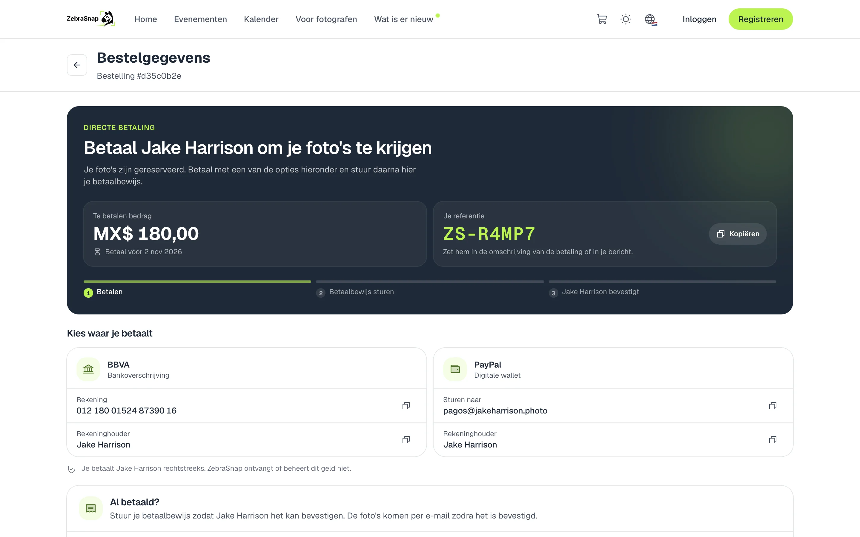 Wat je klant ziet bij het afrekenen