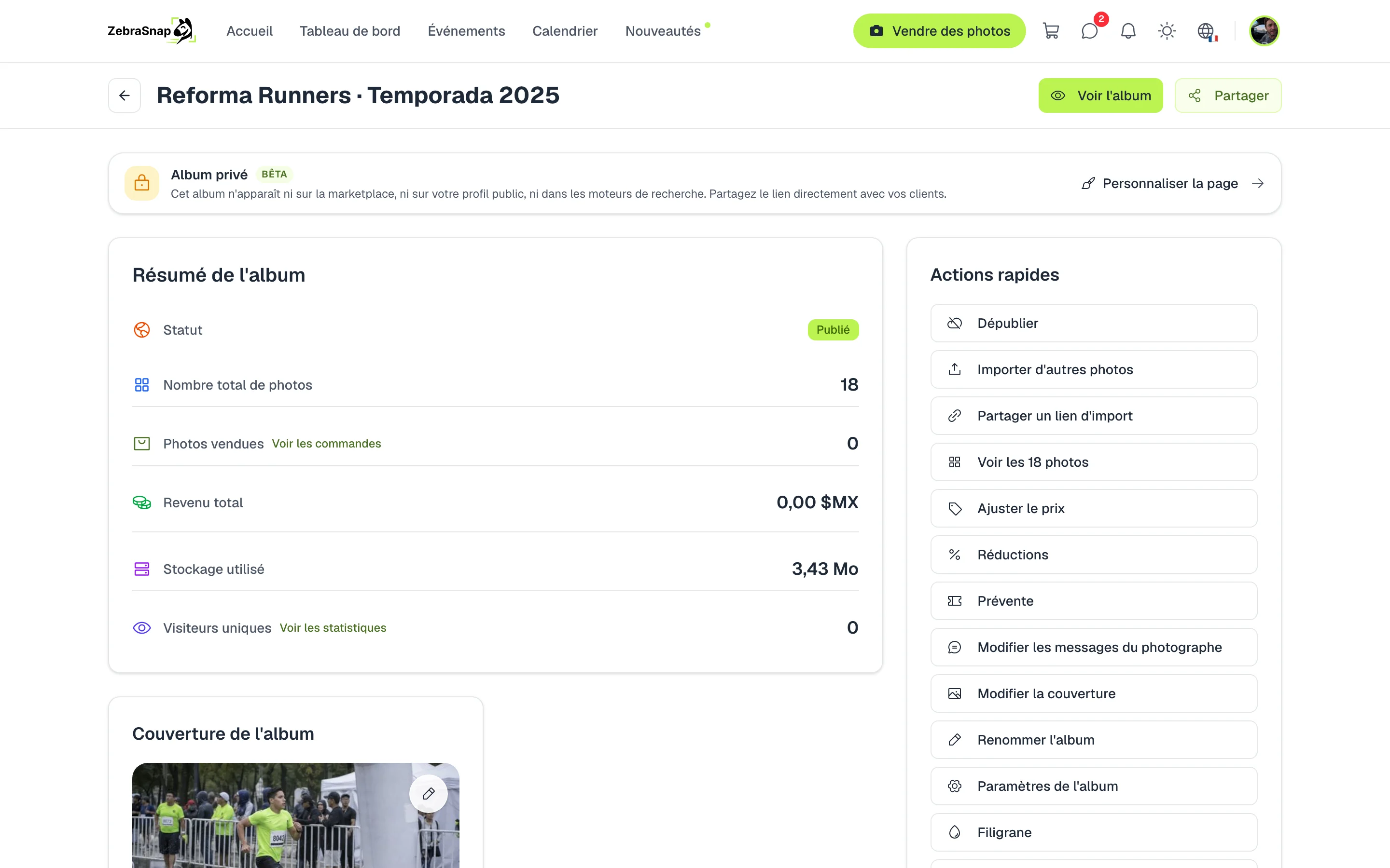 Personnaliser la page