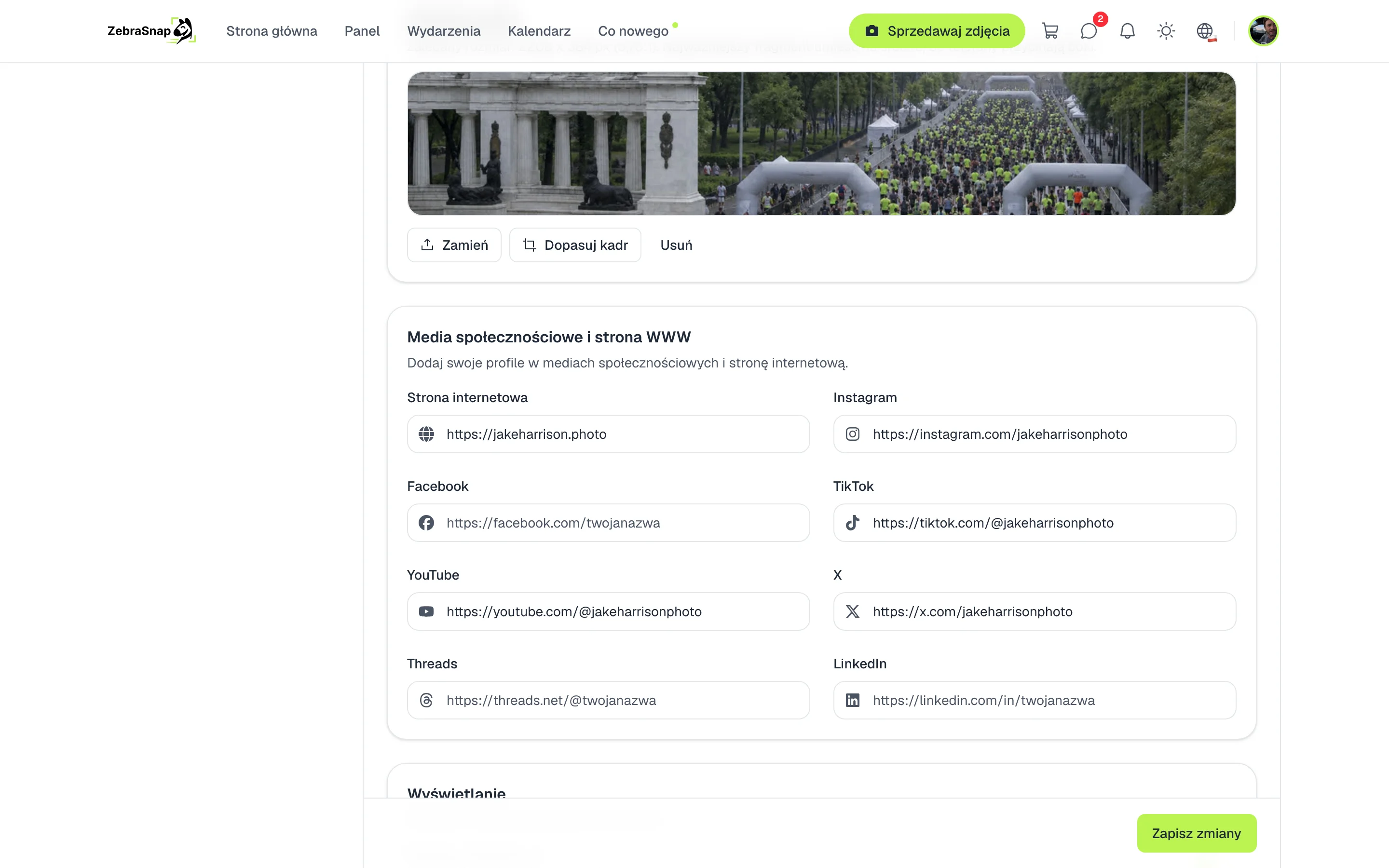 Media społecznościowe i strona WWW